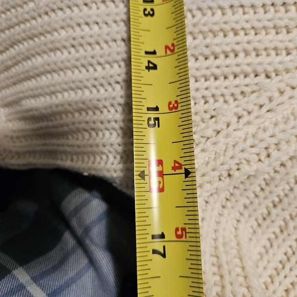 Carducci light cream button up Knit sweater with flared sleeves size Medium - Picture 12 of 12